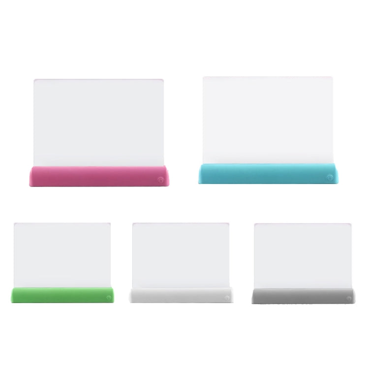3D Painting Fluorescent Plate LED Shining Puzzle Children Graffiti Panel Handwritten Message Board, Grey, White, Blue, Green, Pink