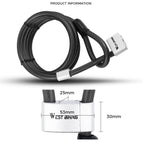 WEST BIKING YP0705066 Lengthen Steel Cable Lock Motorcycle Mountain Bike Bicycle Anti-Theft Lock, WEST BIKING YP0705066
