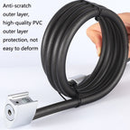 WEST BIKING YP0705066 Lengthen Steel Cable Lock Motorcycle Mountain Bike Bicycle Anti-Theft Lock, WEST BIKING YP0705066