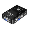 HW1701  2 into 1 out KVM Switcher 2 Port Manual VGA Switch USB With Keyboard Mouse Switching, HW1701
