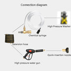 High Pressure Cleaning Machine 3/8 Inch Quick Connection Adjustable Foam Nozzle, Adjustable Foam Nozzle