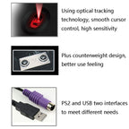 2 PCS Cadeva 006 3 Keys Wired Mouse Household Computer Mouse, USB Interface, PS/2 Interface