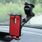 2 PCS Car Mobile Phone Tablet Suction Cup Holder, Red, Black