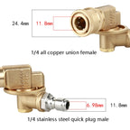 High Pressure Cleaning Machine Accessories Brush Head 240 Degrees Rotating 1/4 Live Joint, 240 Degrees Rotating 1/4 Live Joint