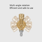 High Pressure Cleaning Machine Accessories Brush Head 240 Degrees Rotating 1/4 Live Joint, 240 Degrees Rotating 1/4 Live Joint