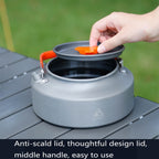 Hewolf HW-1782 Outdoor Kettle Pot Camping Tea Portable Kettle Cookware Pot, Capacity:, 1.05L, 1.6L