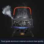 Hewolf HW-1782 Outdoor Kettle Pot Camping Tea Portable Kettle Cookware Pot, Capacity:, 1.05L, 1.6L
