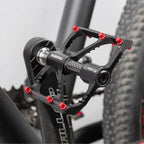 1 Pair PROMEND Titanium Axle Carbon Tube Bicycle Pedal Mountain Bike Road Bike 3 Palin Pedal, PD-M86C-TI, PD-R87C-TI