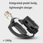 1 Pair PROMEND PD-R97P Bicycle Self-Locking Pedal Road Bike Nylon Lock Pedal SPD System Cassette Palin Pedal, PD-R97P