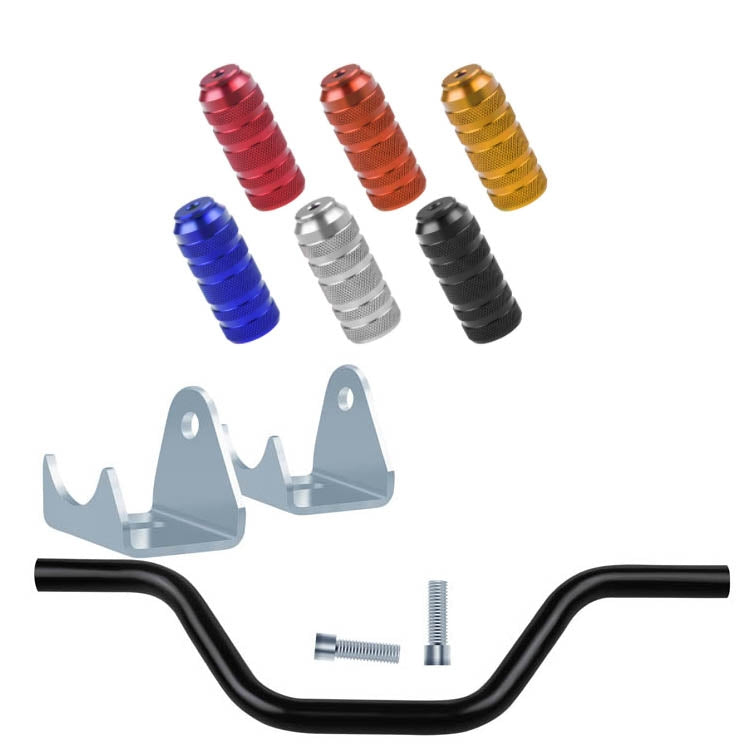 TF-2011 Motorcycle Modification Pedal Rod Universal Elbow Pedal, Red, Blue, Gold, Black, Silver, Orange
