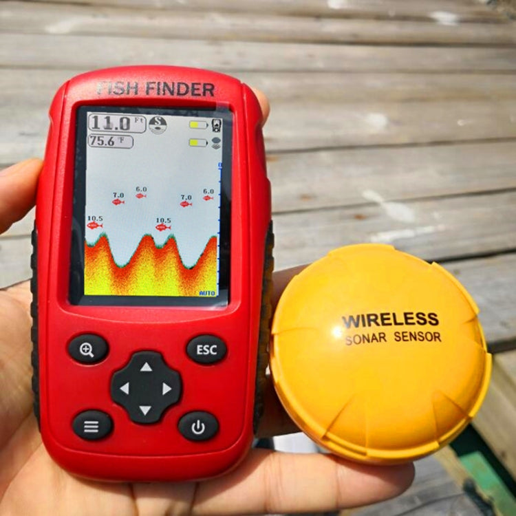 Color HD Screen USB Charging Dot Matrix Fish Finder，Random Color Delivery, HD Screen Fish Finder
