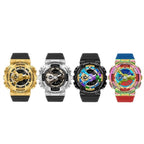 SANDA 9004 Men Symphony Dual Display Synchronous Outdoor Luminous Electronic Multifunction Watch, Black, Black Silver, Black Gold, Illusion, Black Blue, Transparent Gold, Transparent Silver