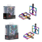 1 Pair PROMEND Three Peilin Bearing Aluminum Alloy CNC Bicycle Colorful Pedal, PD-M86CY, PD-R87CY
