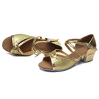 Tango Salsa Latin Low Heel Soft Bottom Dance Shoes for Girls & Women, 32, 33, 34, 35, 36, 37, 38, 40