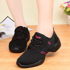 Soft Bottom Mesh Breathable Modern Dance Shoes Heightening Shoes for Women, 42, 35