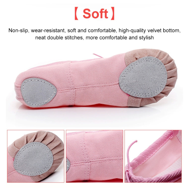 Flats Soft Ballet Shoes Latin Yoga Dance Sport Shoes for Children & Adult, 23, 24, 25, 26, 27, 28, 29, 30, 31