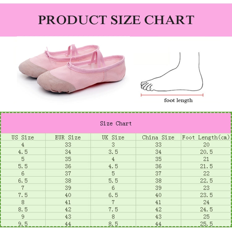 Flats Soft Ballet Shoes Latin Yoga Dance Sport Shoes for Children & Adult, 41, 42, 43, 44, 45