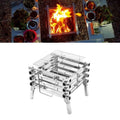 All Stainless Steel Camping Folding Portable Barbecue Grill Charcoal Grill Wood Stove, CF-723