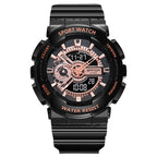 SANDA Outdoor Leisure Waterproof Multifunctional Luminous Electronic Watch