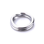 HENGJIA SS010 50 in 1 Stainless Steel Flat Ring Fishing Space Fittings, 4mm, 5mm, 6mm, 7mm, 8mm, 9mm, 10mm, 11mm, 12mm