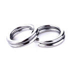 HENGJIA SS010 50 in 1 Stainless Steel Flat Ring Fishing Space Fittings, 4mm, 5mm, 6mm, 7mm, 8mm, 9mm, 10mm, 11mm, 12mm