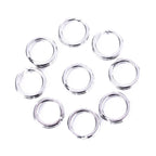 HENGJIA SS010 50 in 1 Stainless Steel Flat Ring Fishing Space Fittings, 4mm, 5mm, 6mm, 7mm, 8mm, 9mm, 10mm, 11mm, 12mm