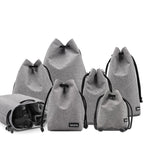 Benna Waterproof SLR Camera Lens Bag  Lens Protective Cover Pouch Bag, Round Small, Round Medium, Round Large, Square Small, Square Medium, Square Large