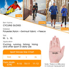 WEST BIKING YP0211220 Winter Warm Fleece Ski Gloves Silicone Non-Slip Riding Gloves, M, L, XL
