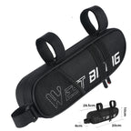 WEST BIKING Bicycle Triangle Reflective Bag Large Capacity Cycling Bag Horizontal Beam Bag Anti-Splashing Road Car Bag, WEST BIKING 1.3L Front Beam Bag