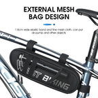 WEST BIKING Bicycle Triangle Reflective Bag Large Capacity Cycling Bag Horizontal Beam Bag Anti-Splashing Road Car Bag, WEST BIKING 1.3L Front Beam Bag