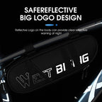 WEST BIKING Bicycle Triangle Reflective Bag Large Capacity Cycling Bag Horizontal Beam Bag Anti-Splashing Road Car Bag, WEST BIKING 1.3L Front Beam Bag