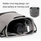 Baona Waterproof Micro SLR Camera Bag Protective Cover Drawstring Pouch Bag, Small Gray, Medium Gray, Large Gray