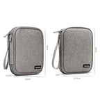 Baona BN-C003 Mobile Hard Disk Protection Cover Portable Storage Hard Disk Bag, Double-layer (Gray), Double-layer (Black), Single-layer (Gray), Single-layer (Black)