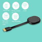 Wireless WiFi Display Dongle Receiver Airplay Miracast DLNA TV Stick for iPhone, Samsung, and other Smartphones, E38 White