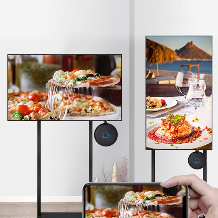 E89BK 2.4GHz / 5GHz WiFi Wireless Display Dongle Receiver Horizontal And Vertical Screen Streaming Media Player HDTV Stick