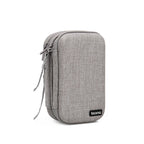Baona BN-F027 Double-Layer Mobile Hard Disk Storage Bag EVA Hard Shell Hard Disk Protective Cover, Gray, Black