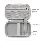 Baona BN-F010 2.5 inch Mobile Hard Disk Single Layer Storage Bag Power Bank Protection Storage Bag, Gray, Black