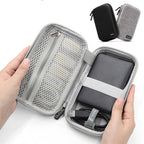 Baona BN-F010 2.5 inch Mobile Hard Disk Single Layer Storage Bag Power Bank Protection Storage Bag, Gray, Black