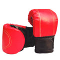 Adult Boxing Gloves Fighting Boxing Punching Half-finger Gloves, Red, Black