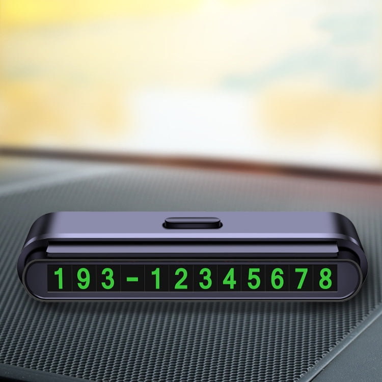 2 PCS One-Click Automatic Hiding Temporary Parking Signs For Cars, 2 PCS Black - Green Numbers, 2 PCS White - Green Numbers, 2 PCS Black - Red Numbers, 2 PCS White - Red Numbers