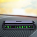 2 PCS One-Click Automatic Hiding Temporary Parking Signs For Cars, 2 PCS Black - Green Numbers, 2 PCS White - Green Numbers, 2 PCS Black - Red Numbers, 2 PCS White - Red Numbers