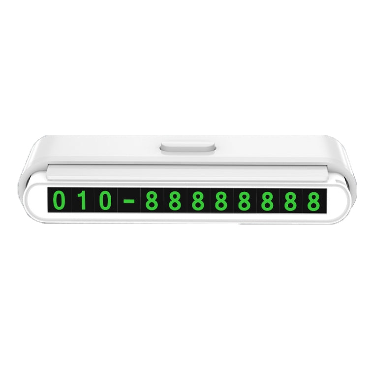 2 PCS One-Click Automatic Hiding Temporary Parking Signs For Cars, 2 PCS Black - Green Numbers, 2 PCS White - Green Numbers, 2 PCS Black - Red Numbers, 2 PCS White - Red Numbers