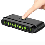 2 PCS One-Click Automatic Hiding Temporary Parking Signs For Cars, 2 PCS Black - Green Numbers, 2 PCS White - Green Numbers, 2 PCS Black - Red Numbers, 2 PCS White - Red Numbers