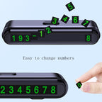 2 PCS One-Click Automatic Hiding Temporary Parking Signs For Cars, 2 PCS Black - Green Numbers, 2 PCS White - Green Numbers, 2 PCS Black - Red Numbers, 2 PCS White - Red Numbers