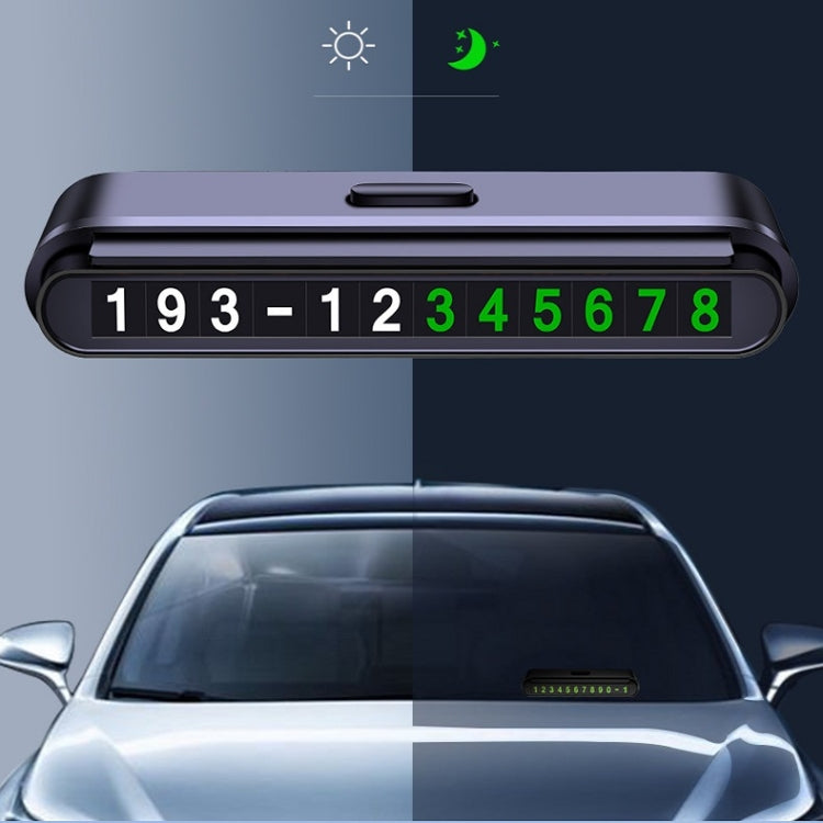 2 PCS One-Click Automatic Hiding Temporary Parking Signs For Cars, 2 PCS Black - Green Numbers, 2 PCS White - Green Numbers, 2 PCS Black - Red Numbers, 2 PCS White - Red Numbers