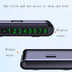 2 PCS One-Click Automatic Hiding Temporary Parking Signs For Cars, 2 PCS Black - Green Numbers, 2 PCS White - Green Numbers, 2 PCS Black - Red Numbers, 2 PCS White - Red Numbers