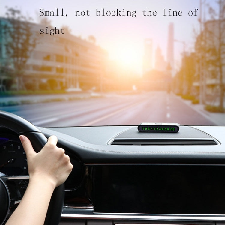 2 PCS One-Click Automatic Hiding Temporary Parking Signs For Cars, 2 PCS Black - Green Numbers, 2 PCS White - Green Numbers, 2 PCS Black - Red Numbers, 2 PCS White - Red Numbers