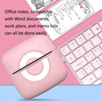 Portable Mini Wrong Question Printer Student Photo Text Memo Printer, Pink, Blue