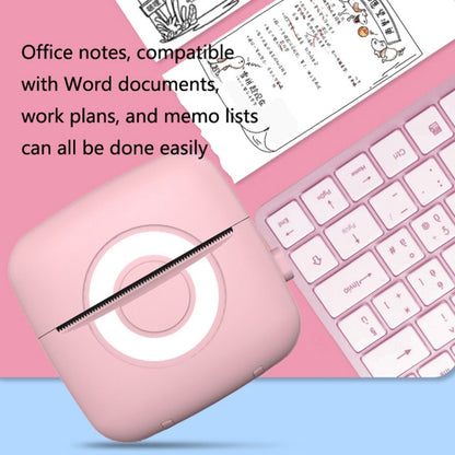 Portable Mini Wrong Question Printer Student Photo Text Memo Printer, Pink, Blue