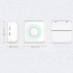 Convenient Pocket Mini Printer Student Wrong Question Thermal Bluetooth Mobile Phone Photo Data Note Printer, Blue, Pink